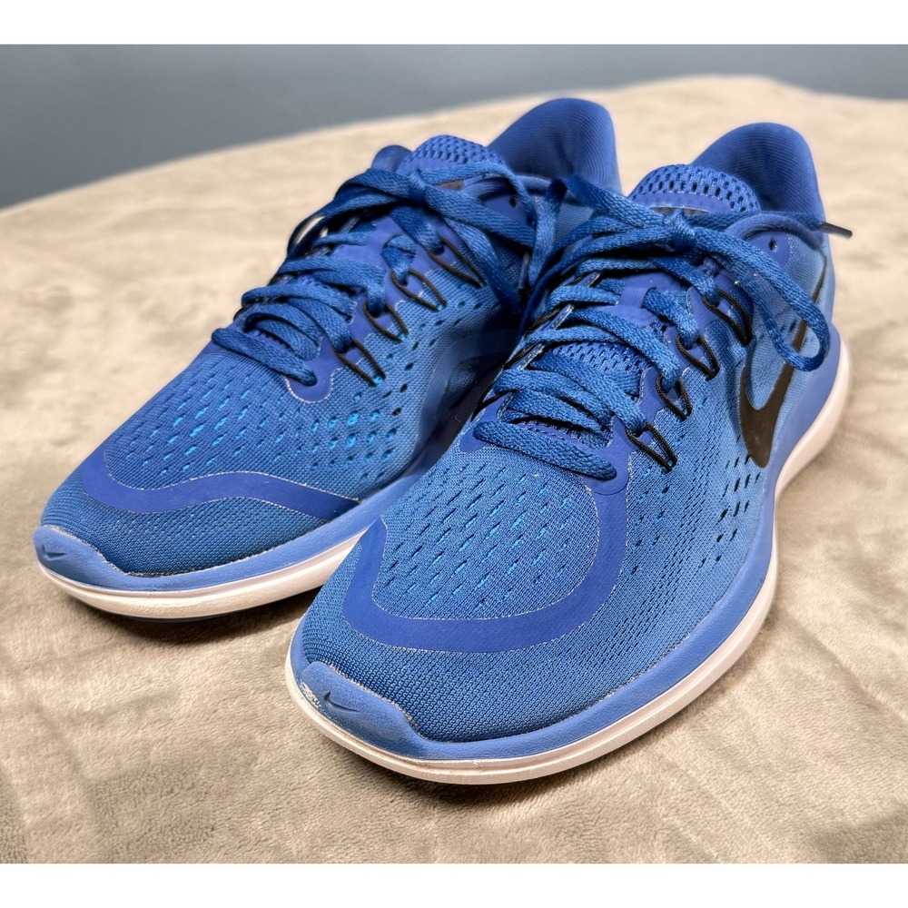 Nike Flex 2017 RN Womens 8 Blue Running Shoes Mesh Lightweight
